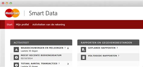 Mastercard smart data sheet